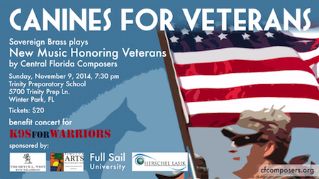 Canies for Veterans promotianal flyer